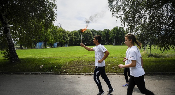 Студенти от Националната спортна академия "Васил Левски" отбелязаха Международния олимпийски