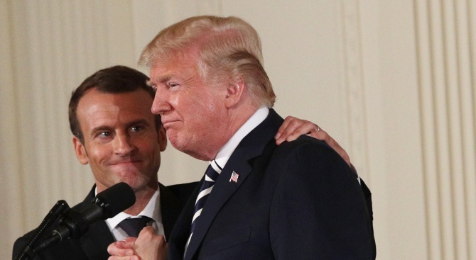 Президентът на САЩ Доналд Тръмп предложил на френския си колега