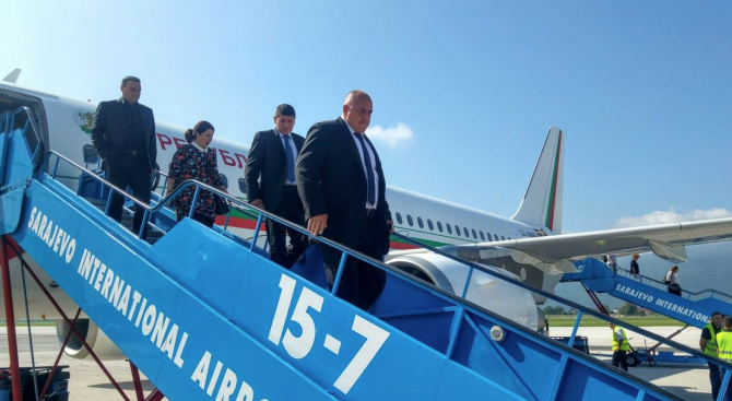 Министър-председателят Бойко Борисов пристигна в Сараево, където ще се срещне