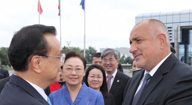 Премиерът Бойко Борисов и председателят на Държавния съвет на Китай