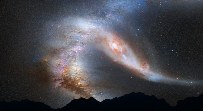 Андромеда - нашият най-близък галактически съсед, крие тъмно минало. Американски