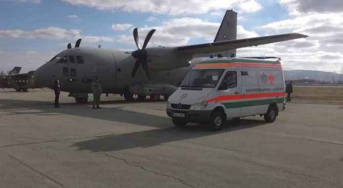 Самолет “Спартан” изпълни днес успешно мисия по транспортиране от София