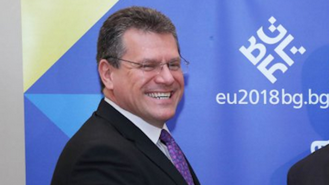 Зам.-председателят на Европейската комисия Марош Шефчович (Словакия) обяви днес готовността