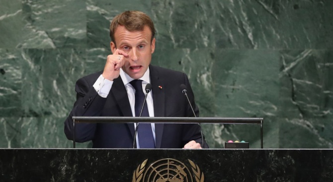 Френският президент Еманюел Макрон призова днес иранската криза да бъде