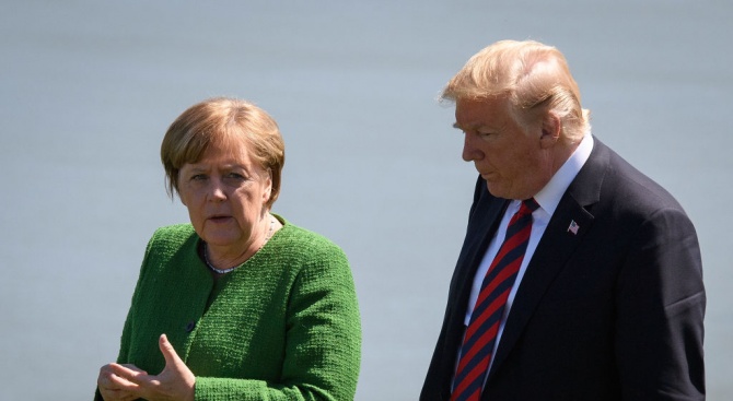Германският канцлер Ангела Меркел призова днес американския президент Доналд Тръмп
