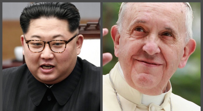 Севернокорейският лидер Ким Чен-ун кани папа Франциск в Пхенян, съобщи
