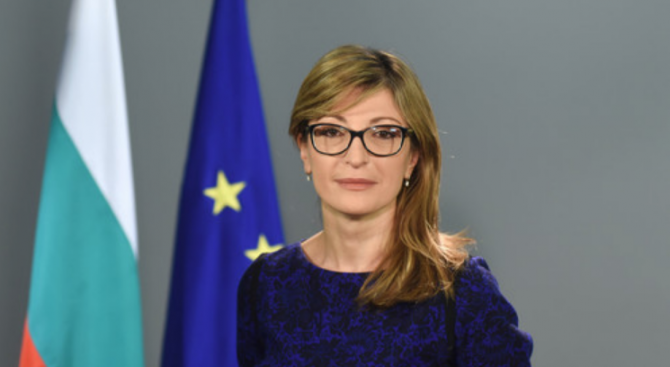 Министърът на външните работи Екатерина Захариева ще приеме утре, 31