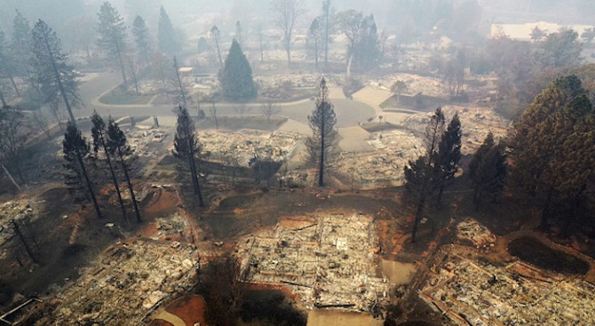 Жертвите на пожара в Северна Калифорния вече са 63, съобщиха