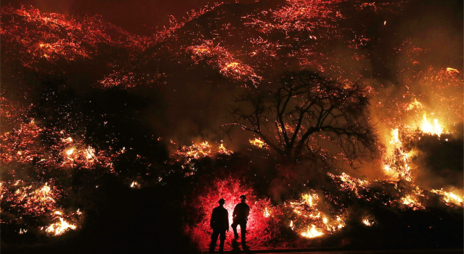 Жертвите на огромния пожар в Северна Калифорния са вече най-малко