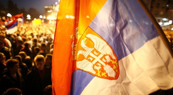 Десетки хиляди сърби се събраха за четвърта поредна събота на