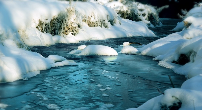 Ледови явления са регистрирани на няколко места в Западнобеломорският басейн,