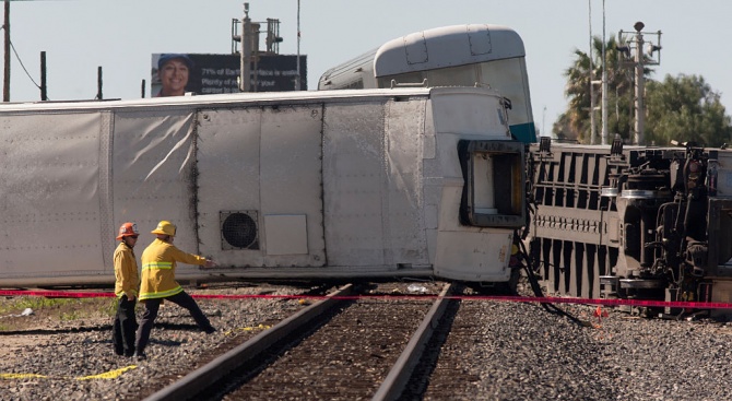 Седем души пострадаха в Северна Словакия при дерайлирането на влак