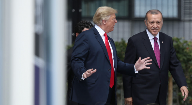 Президентите на САЩ Доналд Тръмп и на Турция Реджеп Ердоган