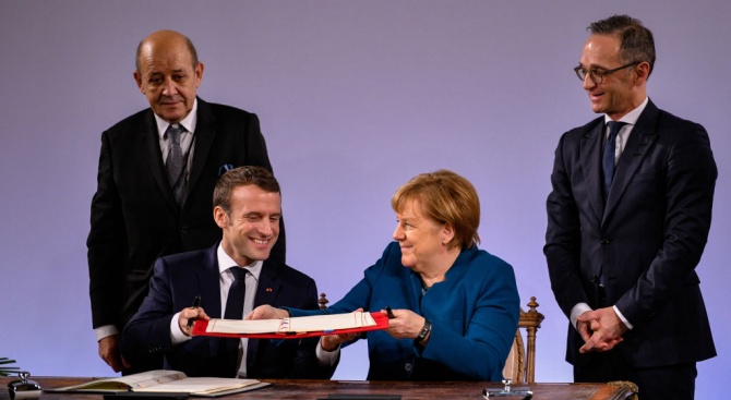 Франция и Германия подписаха днес нов договор за приятелство, съобщи
