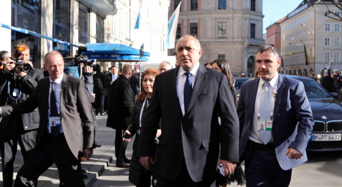 Започна участието на министър-председателя Бойко Борисов в Мюнхенската конференция по
