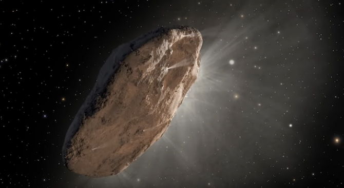 Астрономи намериха няколко обяснения за загадъчното поведение на междузвездния астероид