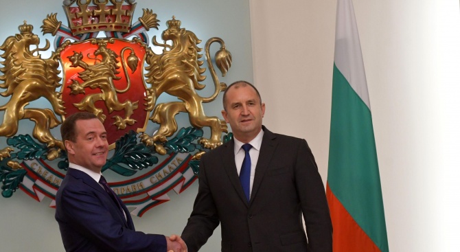 Президентът на България Румен Радев прие министър-председателя на Руската федерация