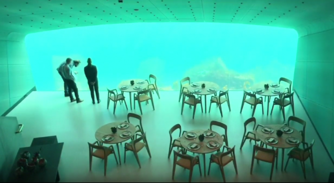Подводен ресторант беше открит в Северно море, край южния норвежки