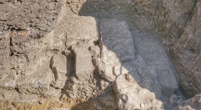 Нова археологическа находка излезе при ремонта на Шишковата градинка във