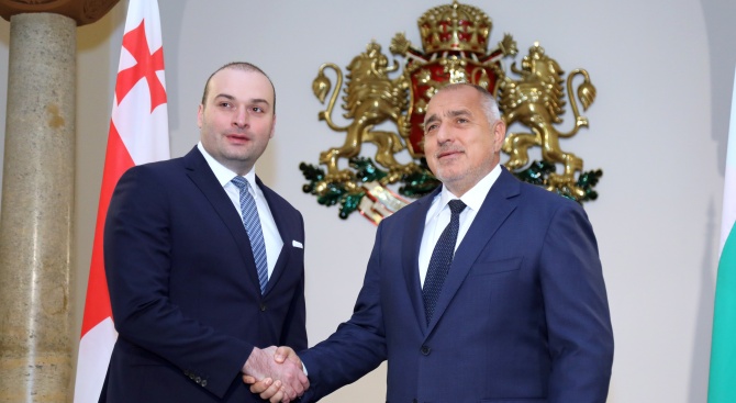 Започна срещата на министър-председателя Бойко Борисов с премиера на Грузия