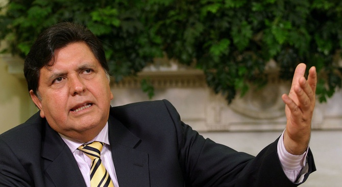 Бившият президент на Перу Алан Гарсия (1985-1990 и 2006-2011) е