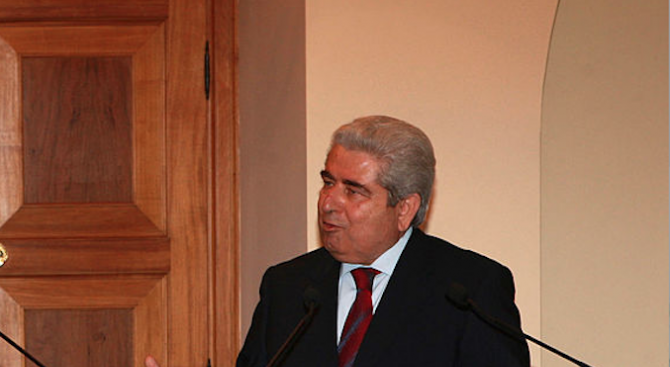 Кипърското министерство на здравеопазването съобщи, че бившият кипърски президент Димитрис