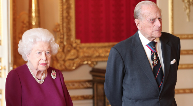 Съпругът на кралица Елизабет Втора принц Филип чества в семеен
