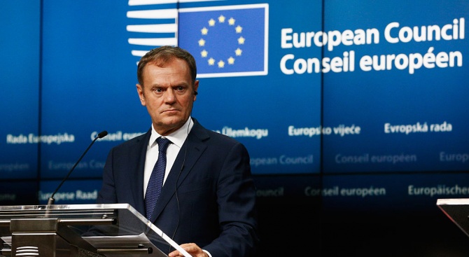 Председателят на Европейския съвет Доналд Туск изрази категоричното си несъгласие