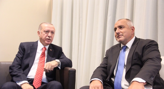 Турският президент Реджеп Ердоган и българският премиер Бойко Борисов ще