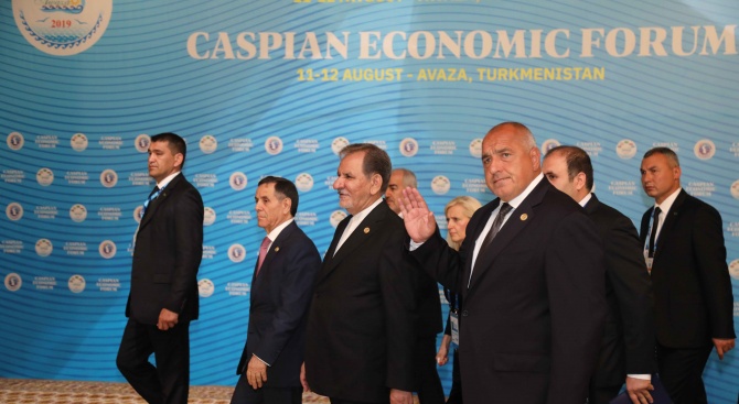 Започва участието на министър-председателя Бойко Борисов в Първия каспийски икономически