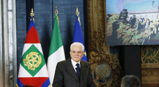 Президентът на Италия Серджо Матарела започва от днес двудневни консултации