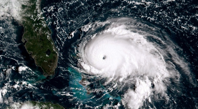 Ураганът Дориан е преминал днес в опасната пета категория по