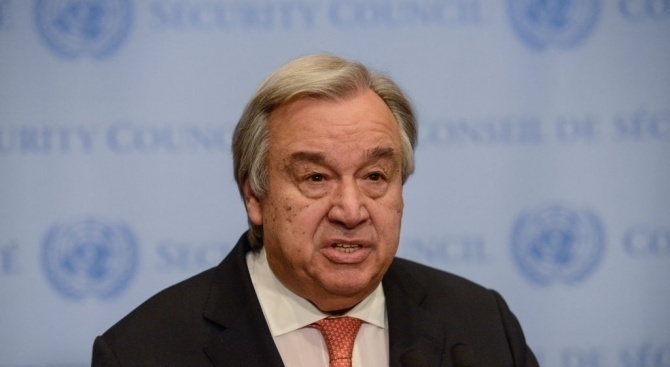 Генералният секретар на ООН Антониу Гутериш осъди нападенията с дронове