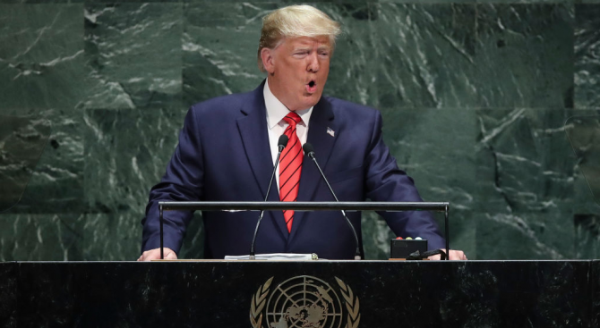 Президентът на САЩ Доналд Тръмп призова хората по света да