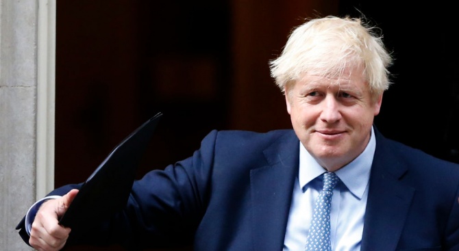 Британският премиер Борис Джонсън отправи днес предизвикателство към британската опозиция,