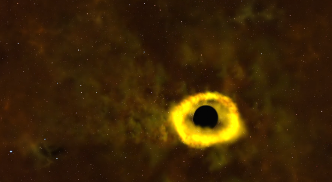 Астрономи проследиха как огромна черна дупка разкъсва обречена звезда, попаднала
