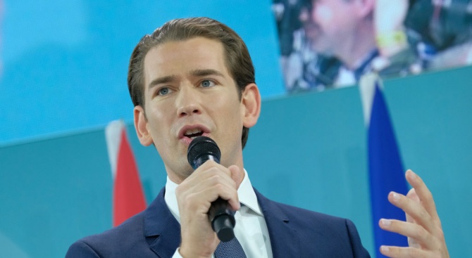 Себастиан Курц, лидер на Австрийската народна партия, спечелила най-много гласове