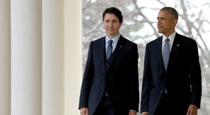 Бившият американски президент Барак Обама призова канадците да подкрепят премиера