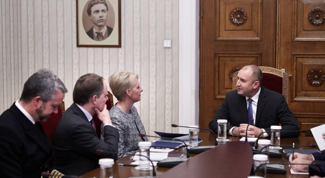 Държавният глава Румен Радев прие днес на „Дондуков“ 2 посланика